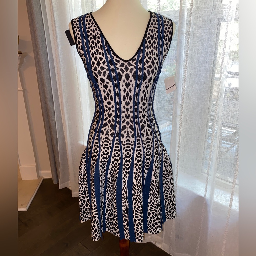 RVN - new w/tags. medium stretch alligator flared dress